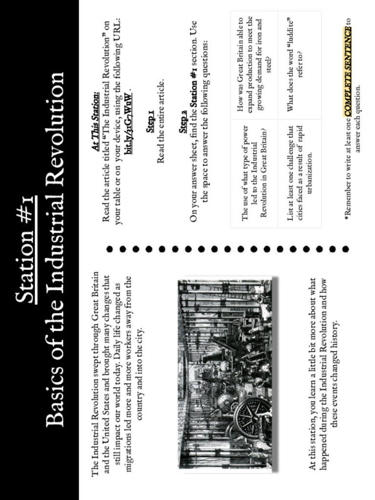 Overview of the Industrial Revolution | PDF | Industrial Revolution ...