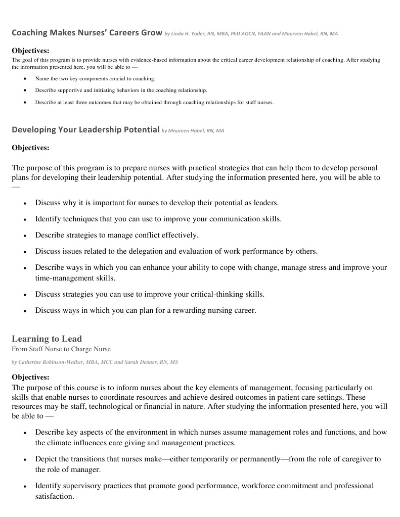 Coaching Makes Nurses | PDF | Nursing | Leadership