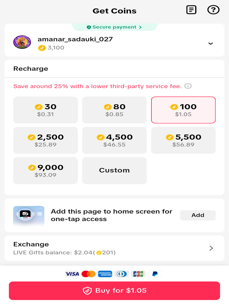 TikTok Coins Buy and Recharge Coins To Send Gifts TikTok 6 | PDF