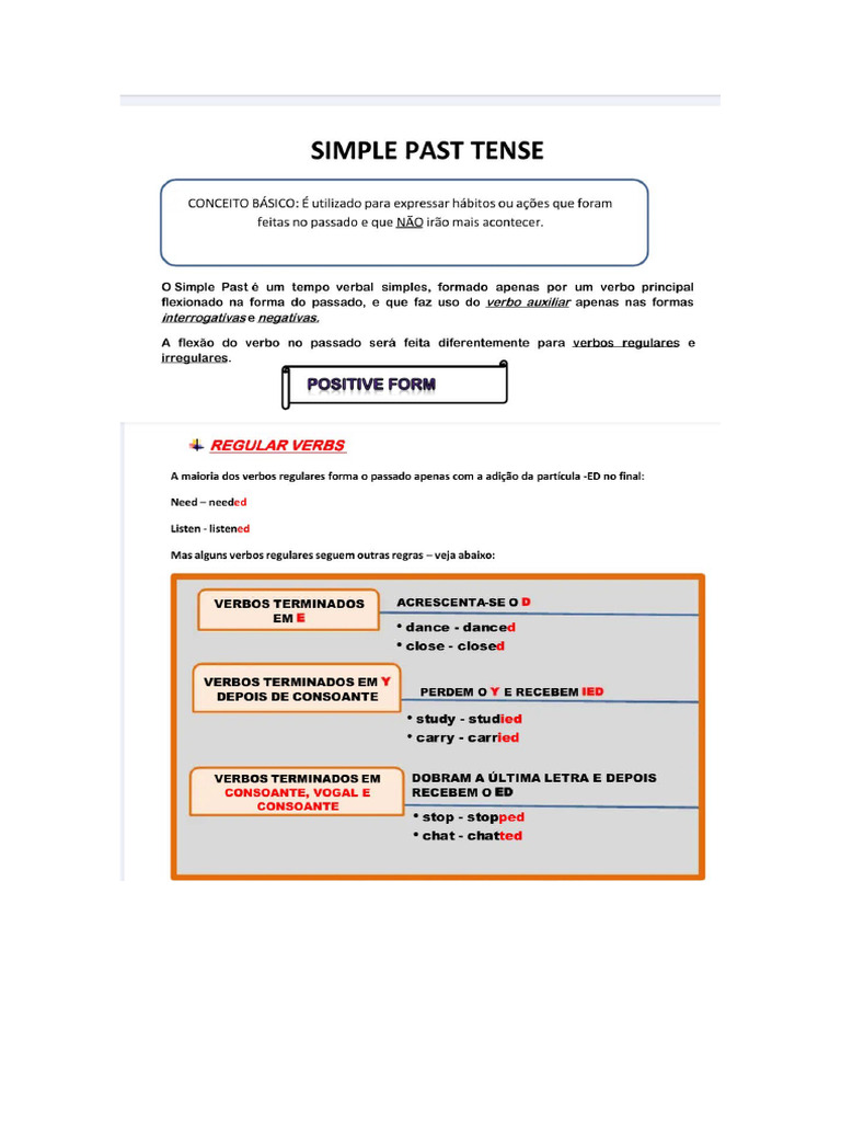 Simple Past | PDF
