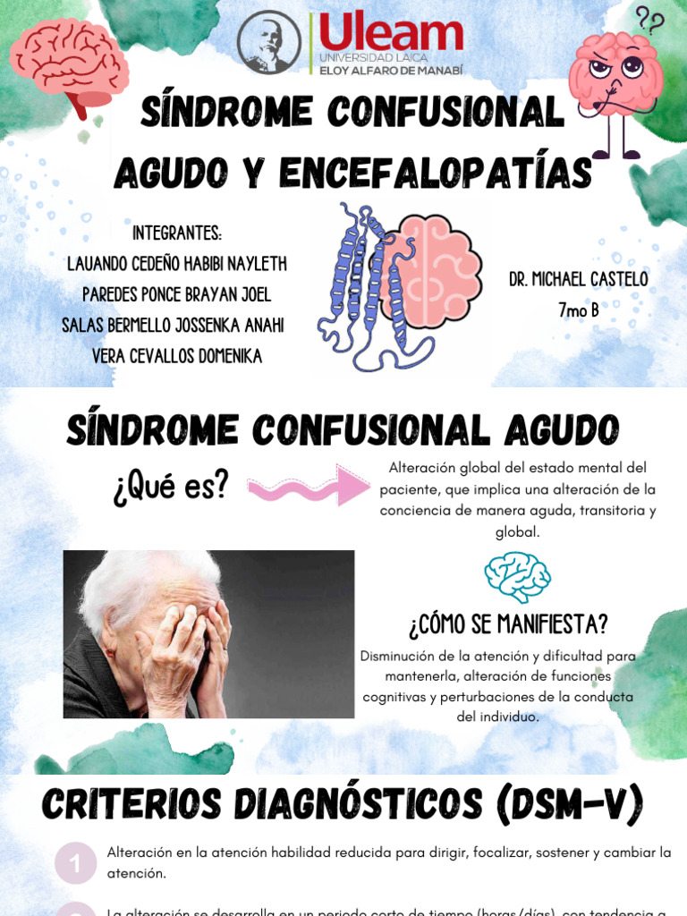 Síndrome Confusional Agudo y Encefalopatías | PDF | Antipsicótico ...