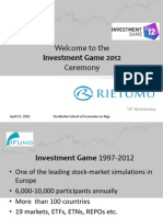 The Investment Game'12 Ceremony