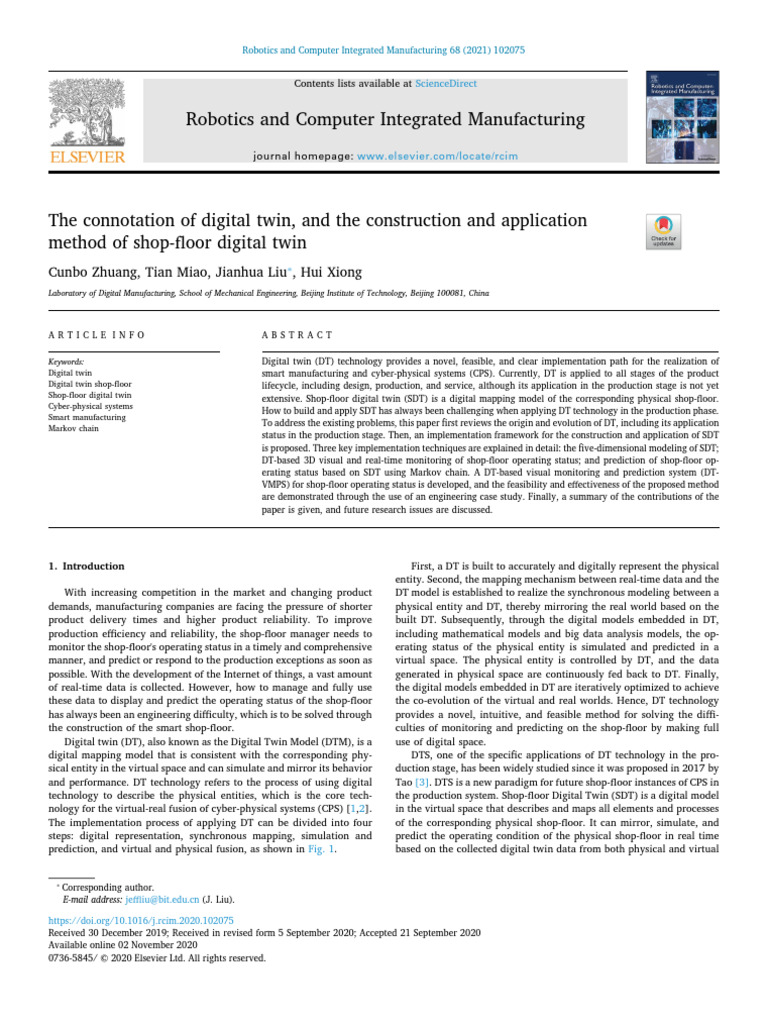 Shop-Floor Digital Twin Implementation | PDF | 3 D Computer Graphics ...