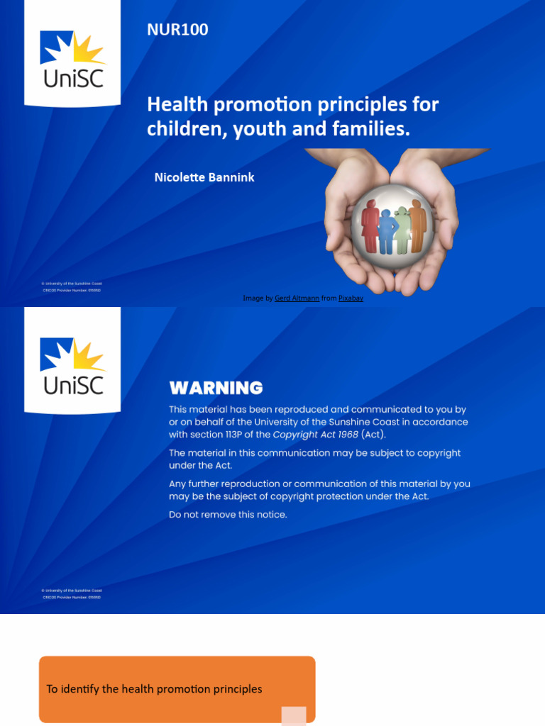Health Promotion Principles For Children, Youth and Families 2023 ...