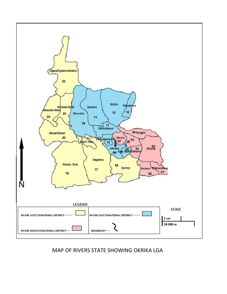 Map of Rivers State with LGAs | PDF | Social Science | History