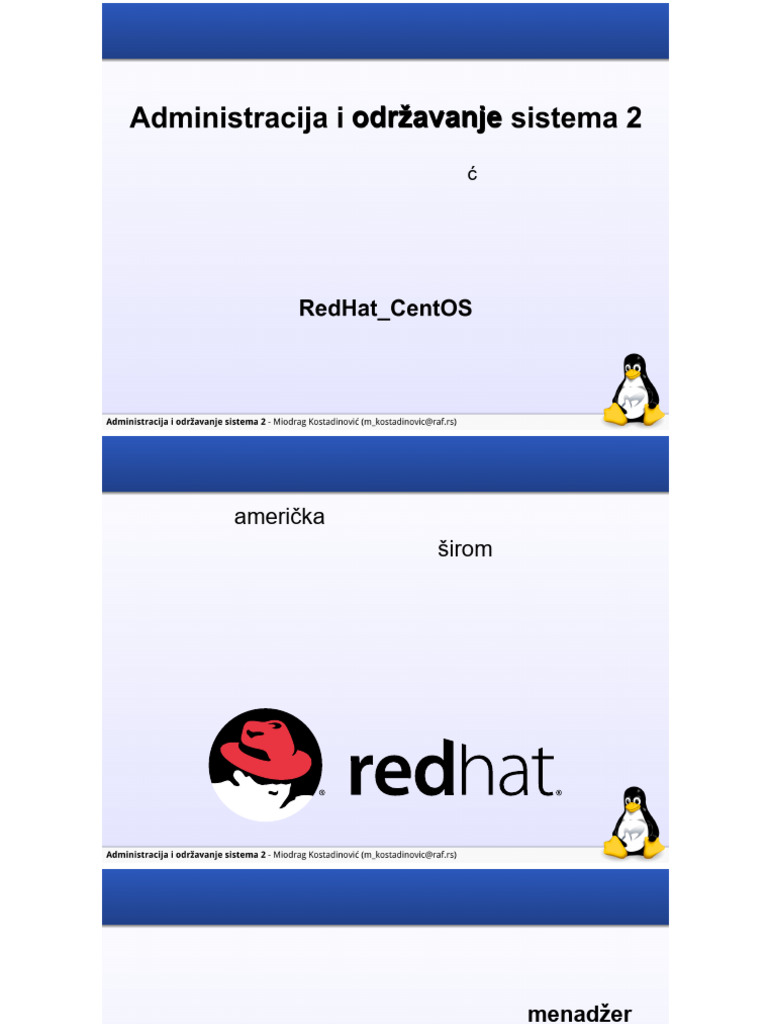 CentOS i DNF: Uvod u Linux distribucije | PDF | Linux Distribution ...