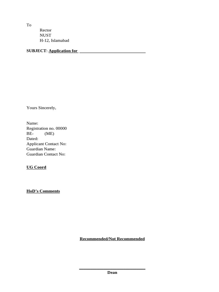 Application Format Students v1 | PDF