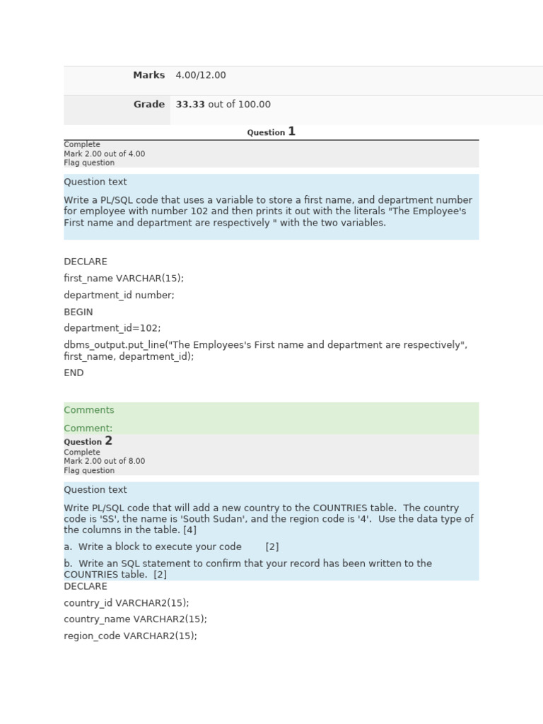 Quiz3 Part2 | PDF