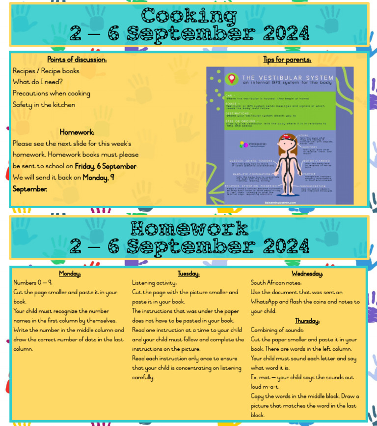 Cooking and Homework Guide for Kids | PDF