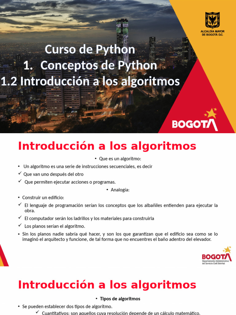 Unidad 1. Conceptos de Python - Introduccion A Los Algoritmos | PDF ...