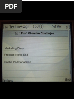 Download Nokia E63 - Marketing Management Project by sneha_padmanabhan SN91811450 doc pdf