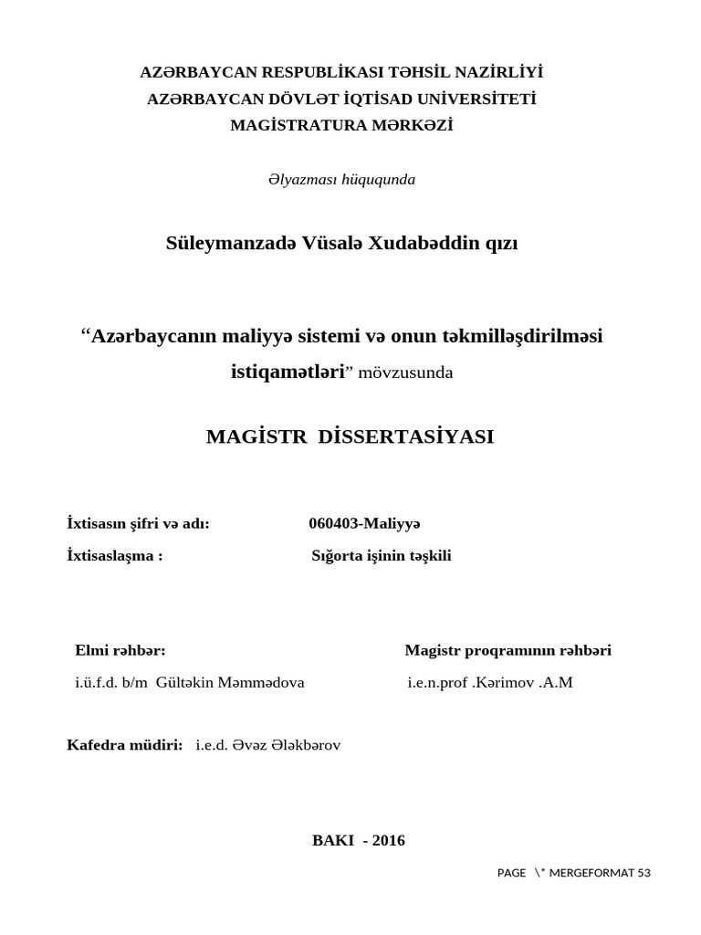 Suleymanzade Vusal | PDF