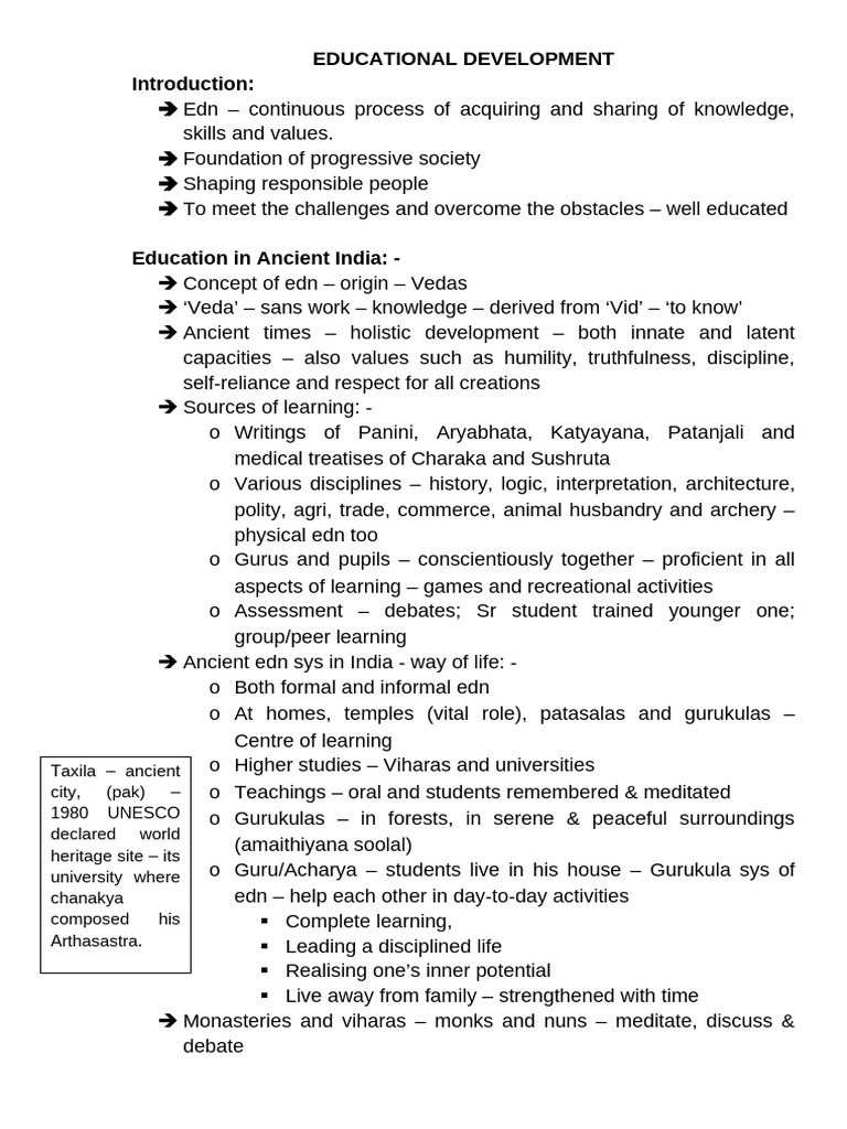 Overview of Educational Development | PDF