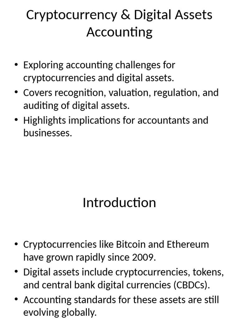 Cryptocurrency Accounting | PDF | Cryptocurrency | International Financial  Reporting Standards
