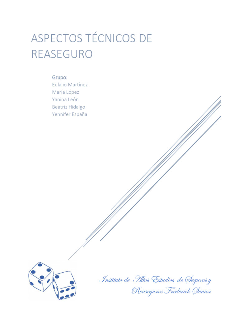 Aspectos Técnicos del Reaseguro | PDF | Teoría de probabilidad ...