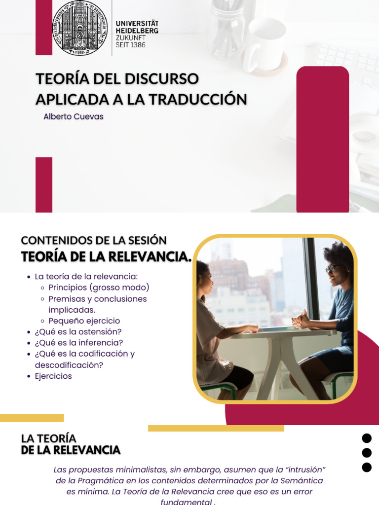 Teoría de la Relevancia en TDAT | PDF | Comunicación | Inferencia