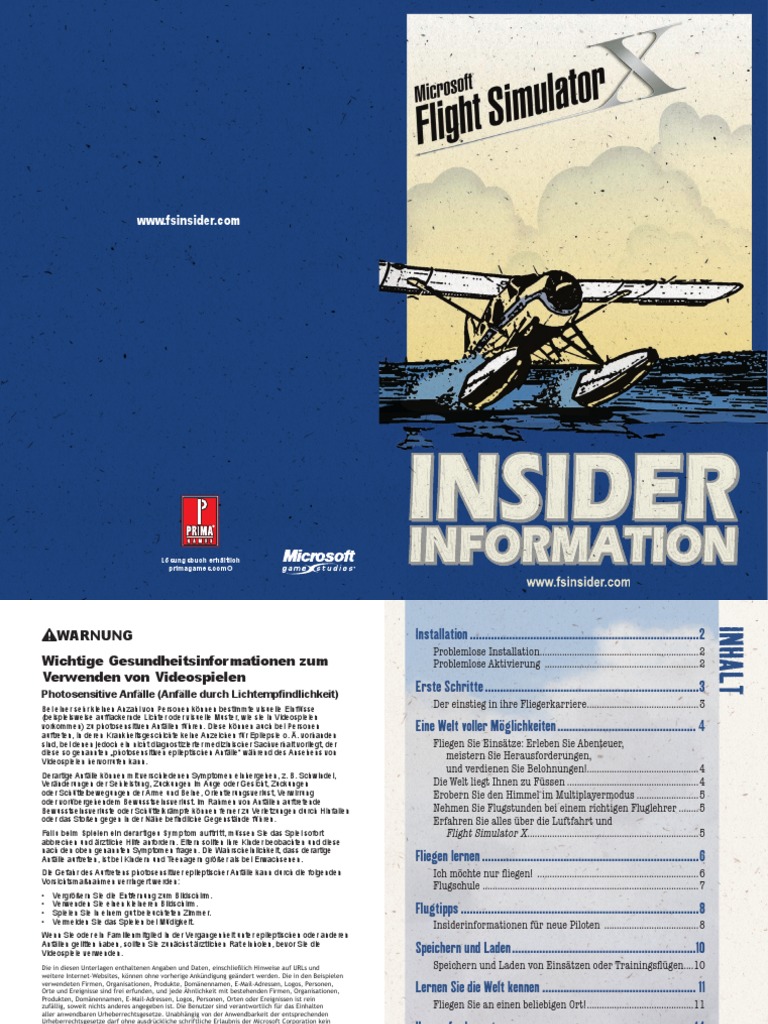 FSX - Manual | PDF