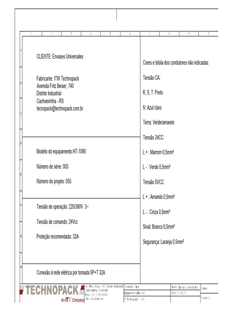 HT 1090 Projeto Elétrico 055_01.100 | PDF
