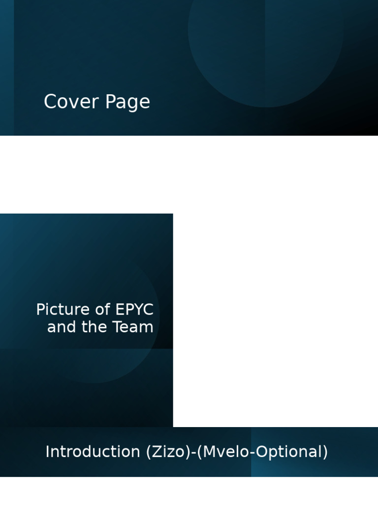 EPYC Organization Overview and Focus Areas | PDF
