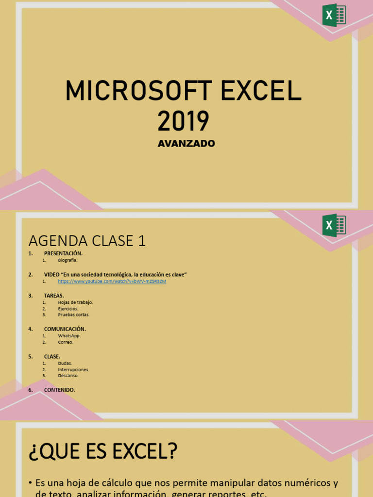 Manual Avanzado de Excel 2019 | PDF