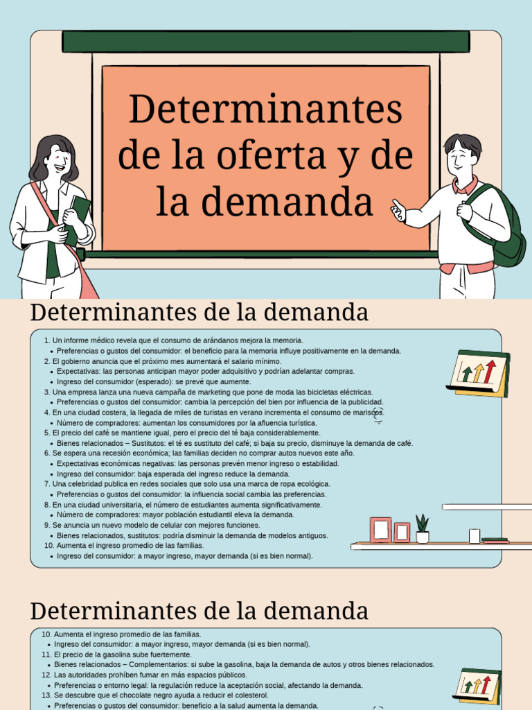 Determinantes de oferta y demanda económica | PDF | Oferta (economía ...