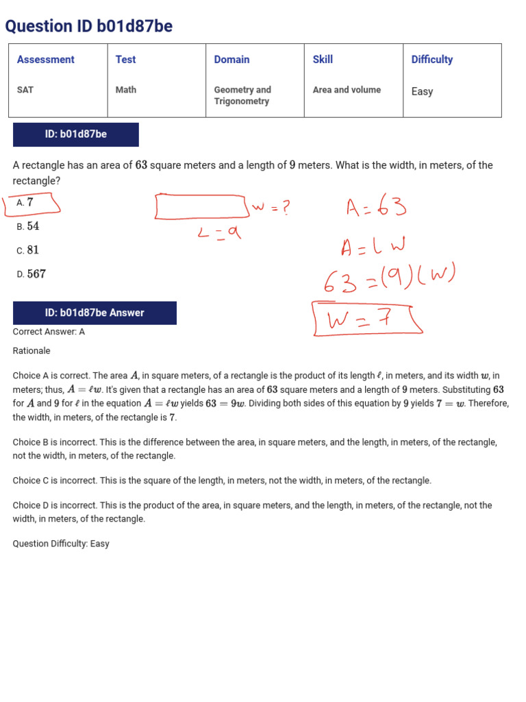 SAT Geometry and Trigonometry Practice | PDF | Circle | Triangle
