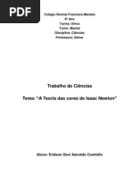 A Teoria Das Cores de Isaac Newton