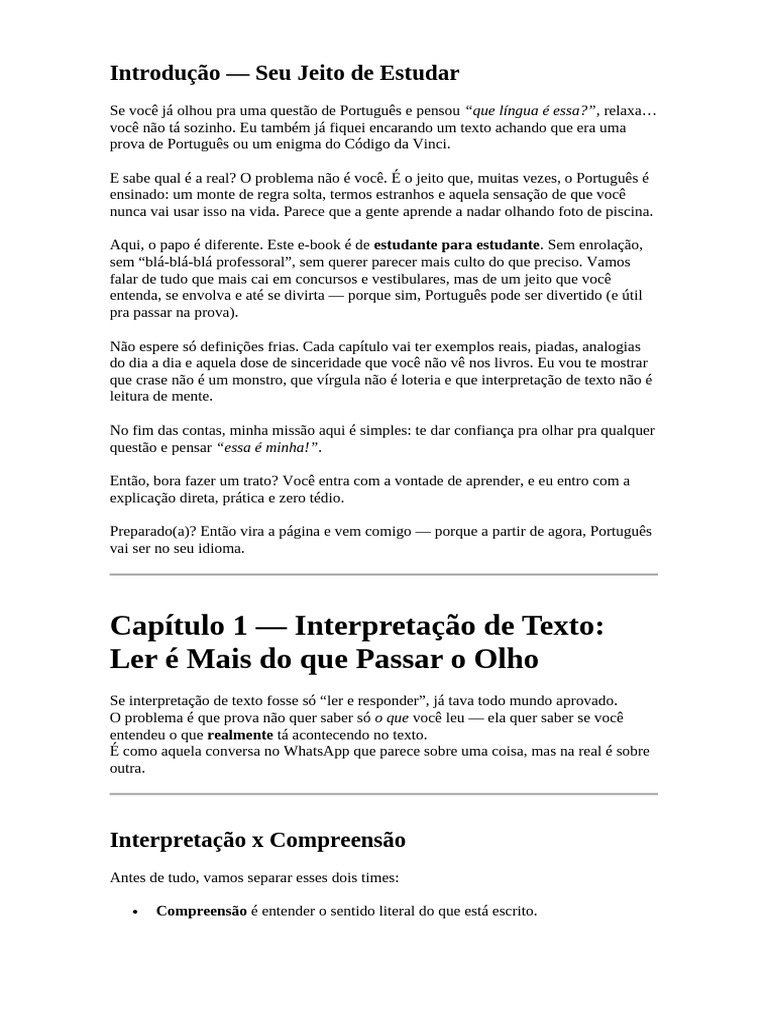 Estudo Prático de Português para Concursos | PDF | Pronome | Assunto ...