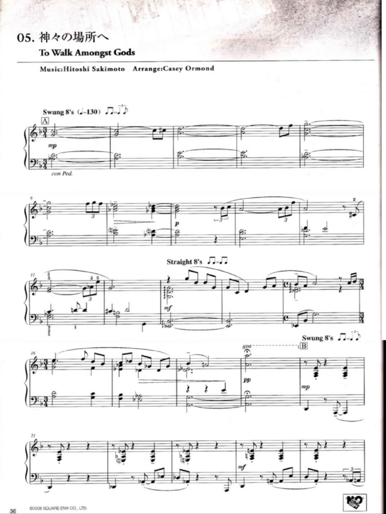 Final Fantasy Xii Piano Collections | PDF