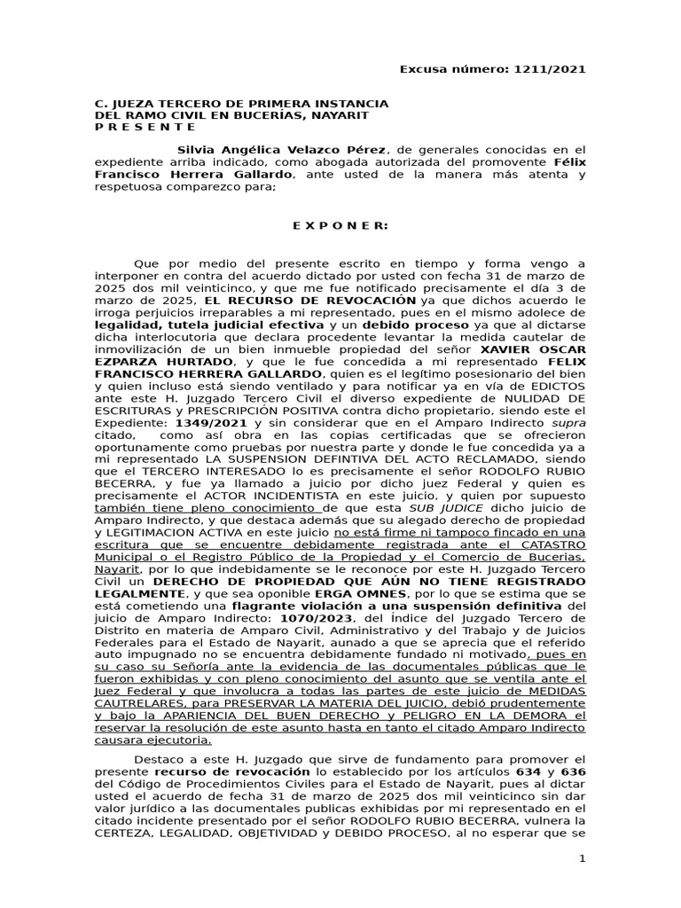 REVOCACION | PDF | Justicia | Crimen y violencia