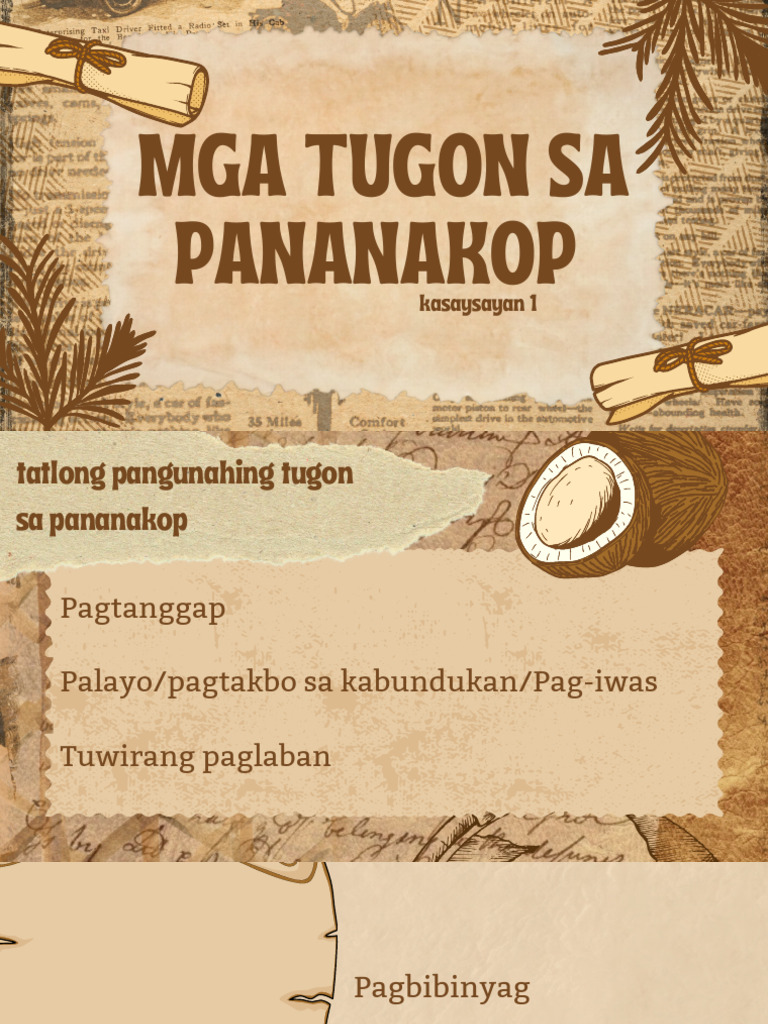 Mga Naging Tugon NG Ilipino Sa Kasaysayan | PDF