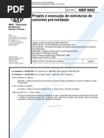 NBR 9062 - Proj. e Exe. de Estrut. de Conc. Pr-moldado