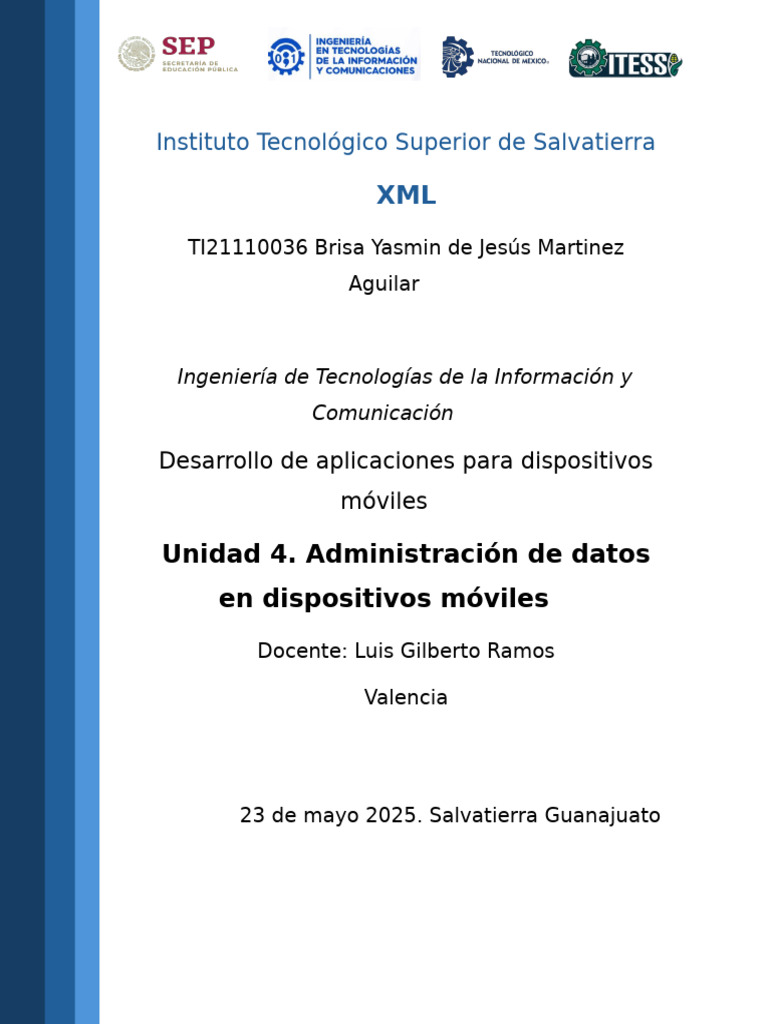 Diferencias entre XML y HTML en Apps | PDF | Xml | HTML