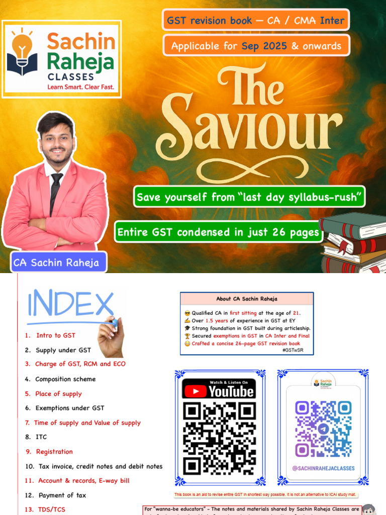 GST Revision Book - CA Inter - GSTWSR | PDF | Taxes | Government Finances