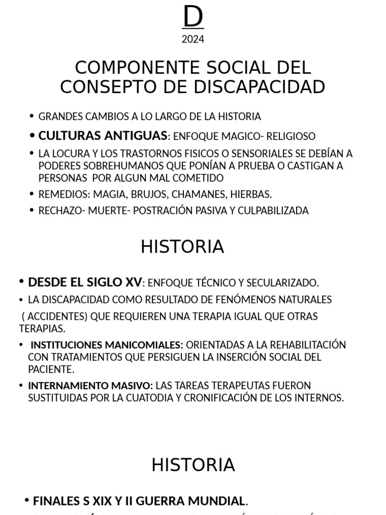 Evolución del Concepto de Discapacidad | PDF | Invalidez | Salud mental