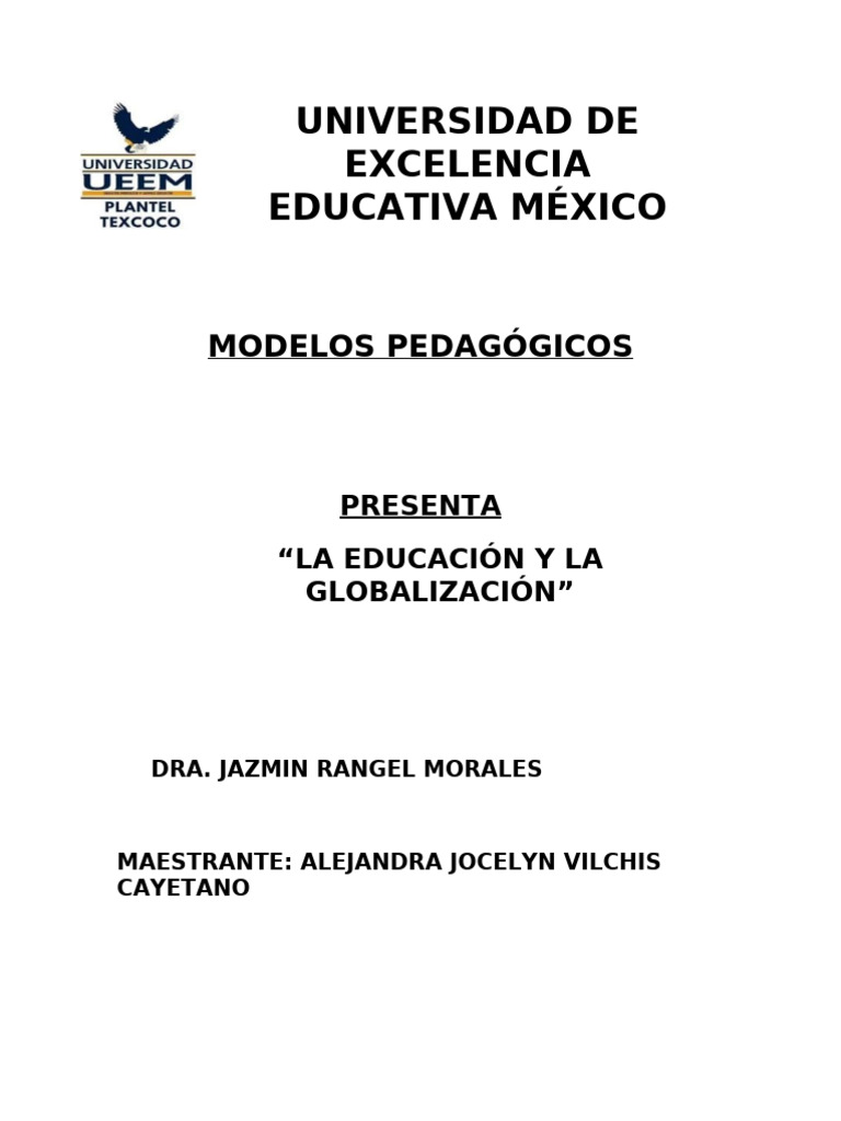 Impacto de la Globalización en Educación | PDF | Enseñando | Plan de ...