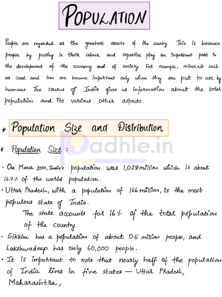 CH 6 Population | PDF