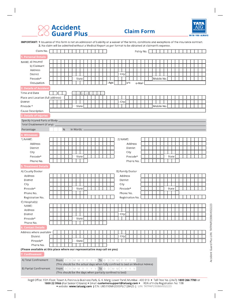 Claim Form | PDF