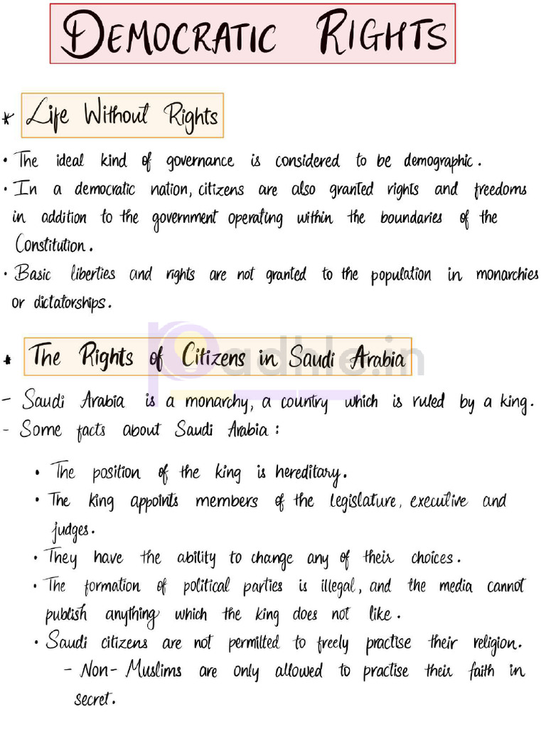 CH-5 Democratic Rights | PDF
