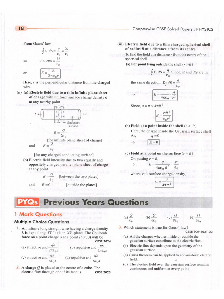CBSE Chapterwise Question Bank 2024-2010 Physics Class 12 by Arihant ...