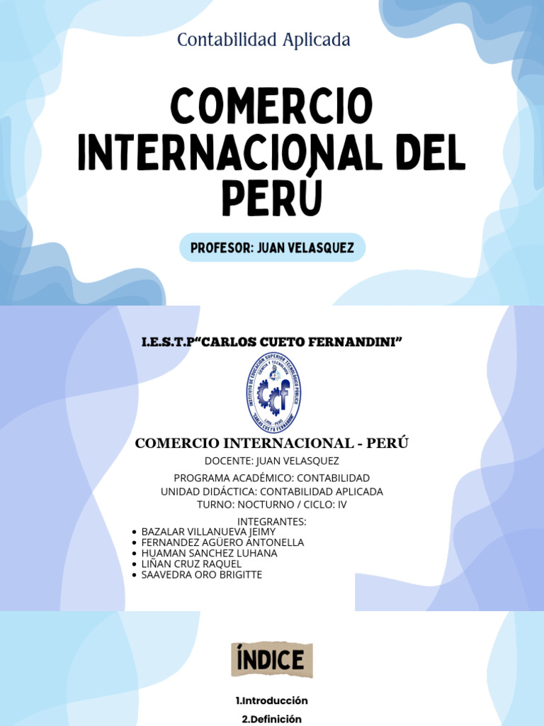 Comercio Internacional en Perú | PDF | El comercio internacional | Arancel