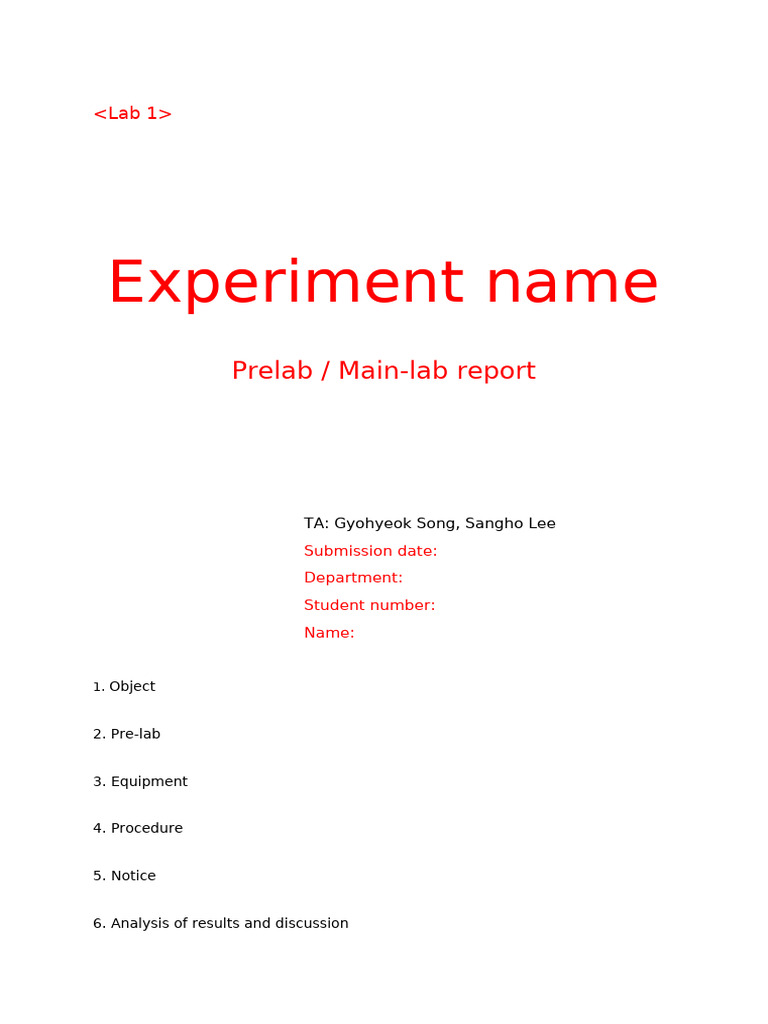 Lab0X Report Format | PDF