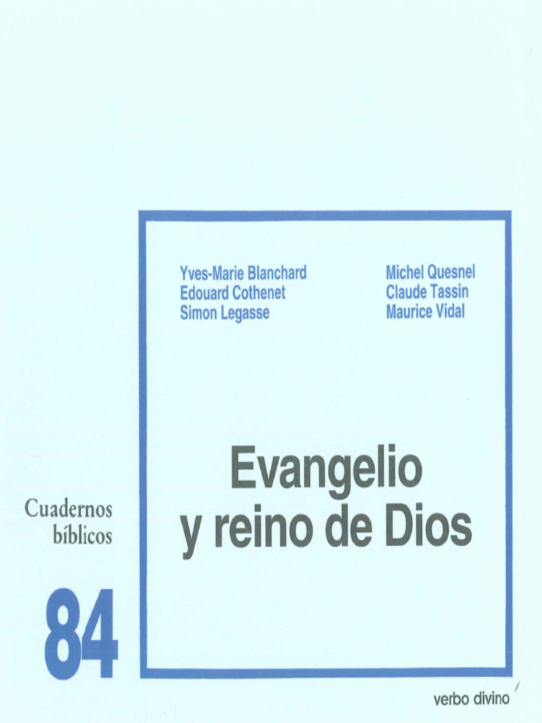 Evangelio y Reino de Dios en la Biblia | PDF | Jesús | Reinado y reino ...