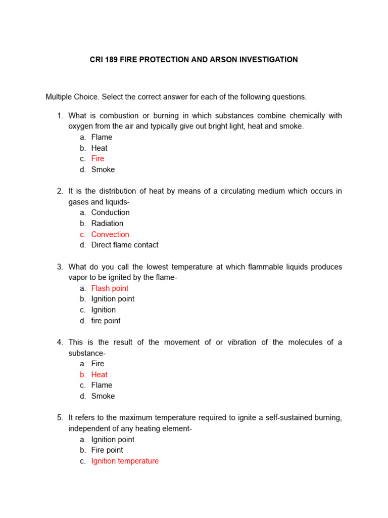 Fire Dynamics and Arson Investigation | PDF | Combustion | Fires