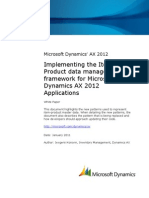 Implementing Item-Product Data Management Framework For Microsoft Dynamics AX 2012 Applications AX2012
