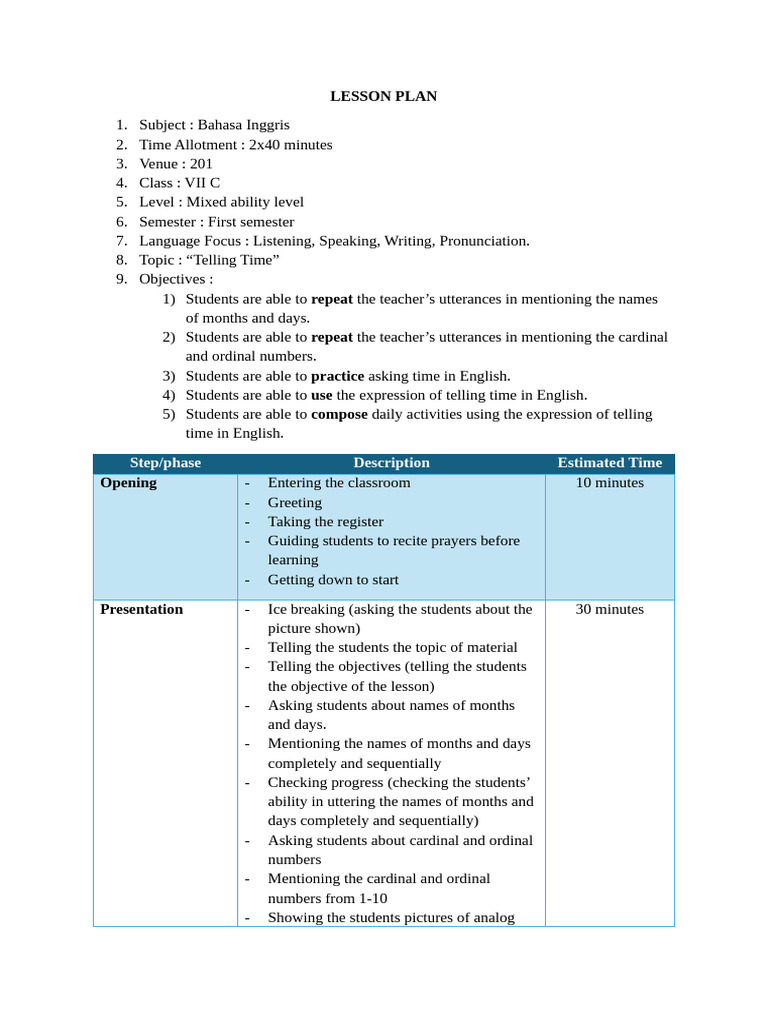 Group 4 Lesson Plan | PDF | Lesson Plan | Human Communication