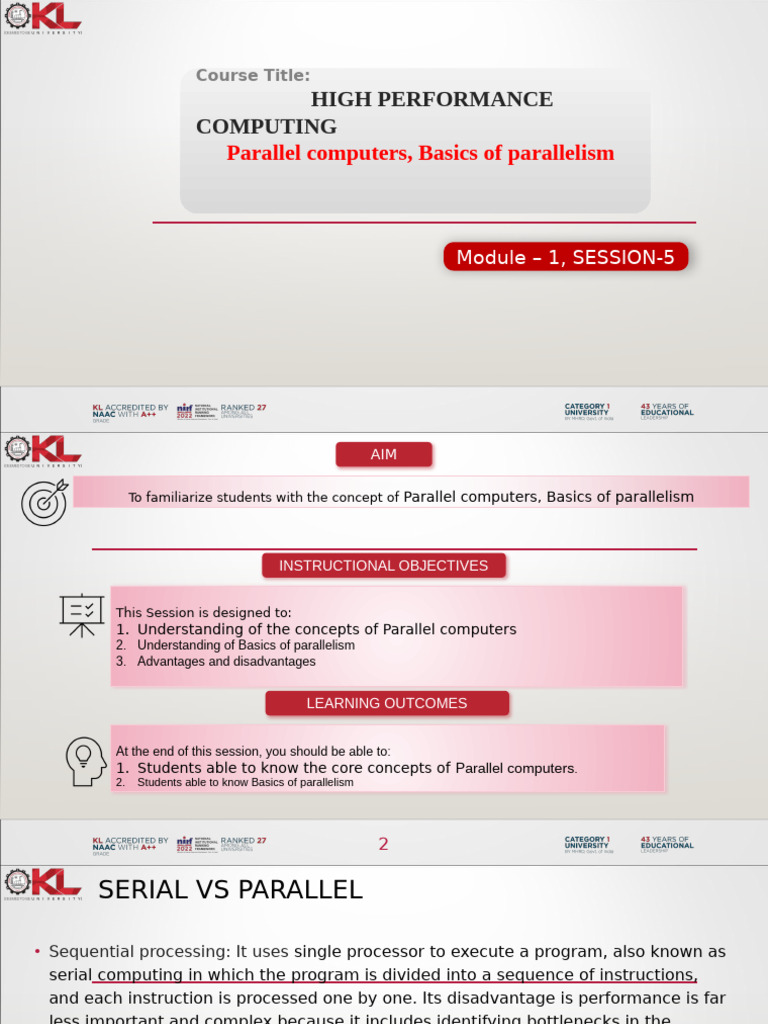 CO1-Parallel Computers Latest | PDF | Parallel Computing | Central ...