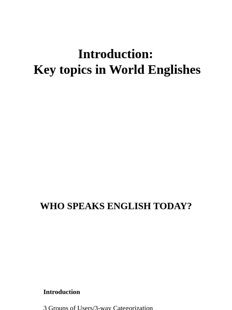 Understanding World Englishes Today | PDF | English As A Second Or ...