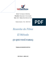 Resenha Do Filme El Método