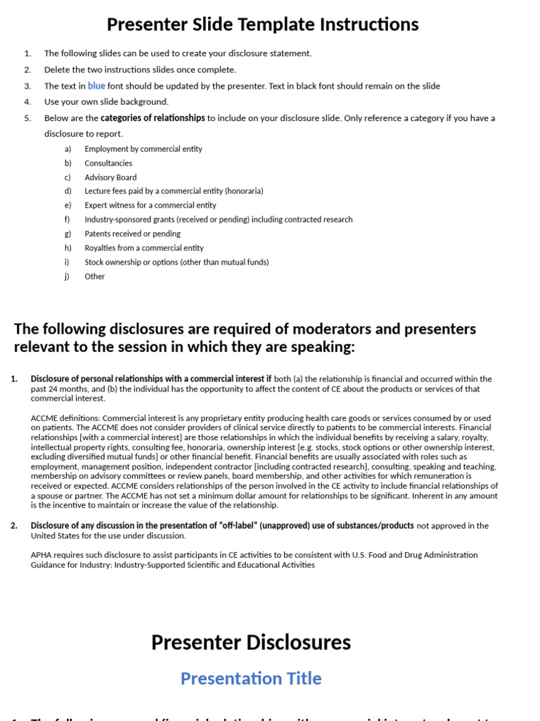 Disclosure Statement Template Guide | PDF | Paragraph | Business